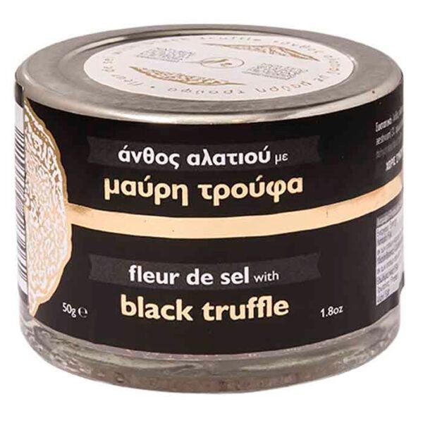 Fleur De Sel with Black Truffle (Άνθος Αλατιού με Μαύρη Τρούφα)